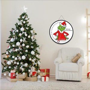 Decorations Hanging Christmas Advent Calendar Days Until Christmas 11.5 x 11.5"